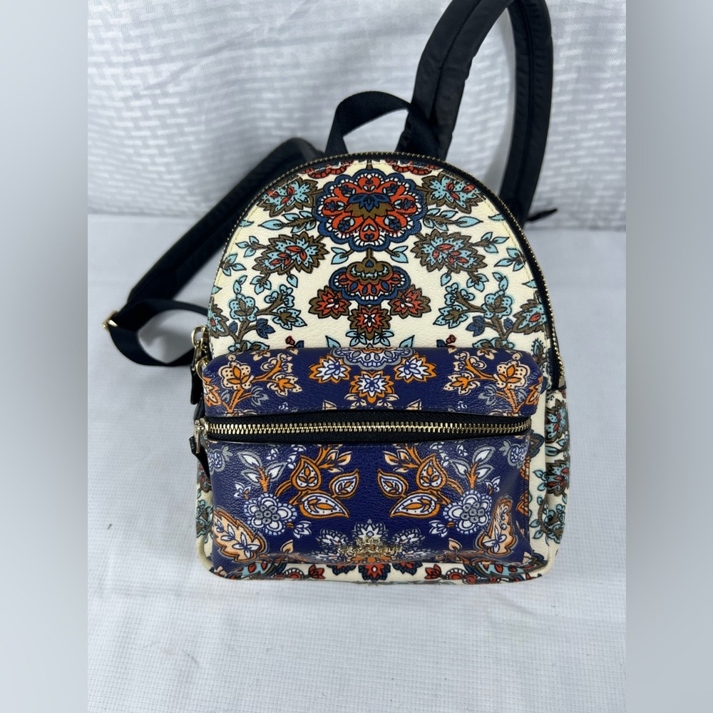 Coach Mini Backpack in Multicolor Paisley Floral Print - Picture 11 of 11